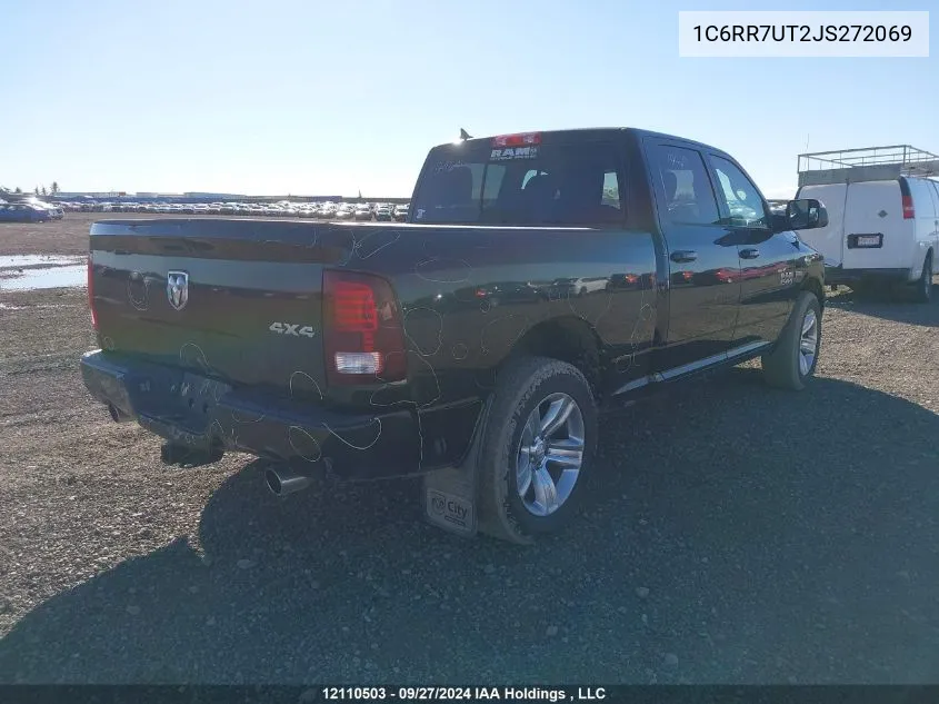 2018 Ram 1500 Sport VIN: 1C6RR7UT2JS272069 Lot: 12110503