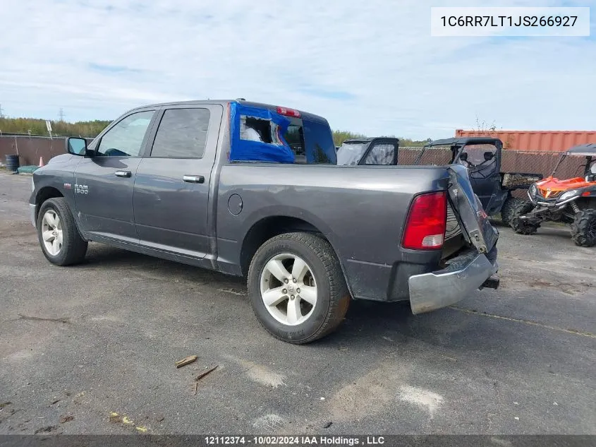 2018 Ram 1500 Slt VIN: 1C6RR7LT1JS266927 Lot: 12112374