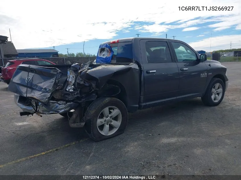 2018 Ram 1500 Slt VIN: 1C6RR7LT1JS266927 Lot: 12112374