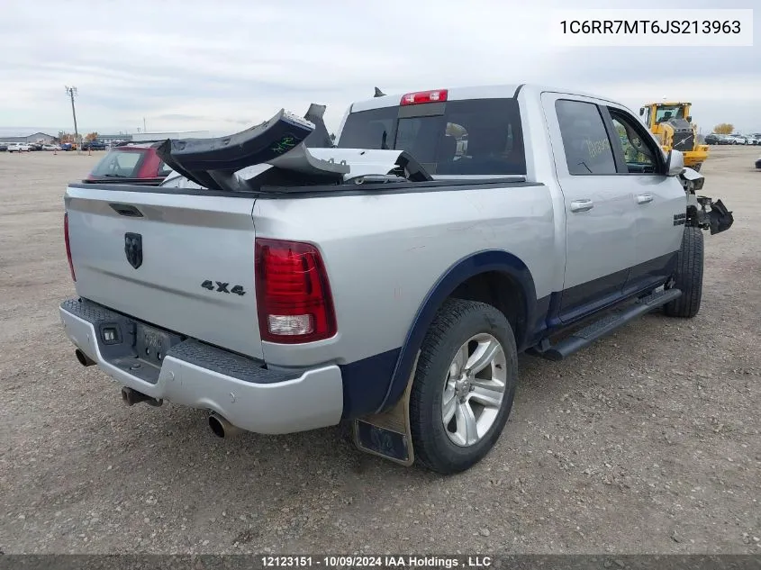 2018 Ram 1500 Sport VIN: 1C6RR7MT6JS213963 Lot: 12123151