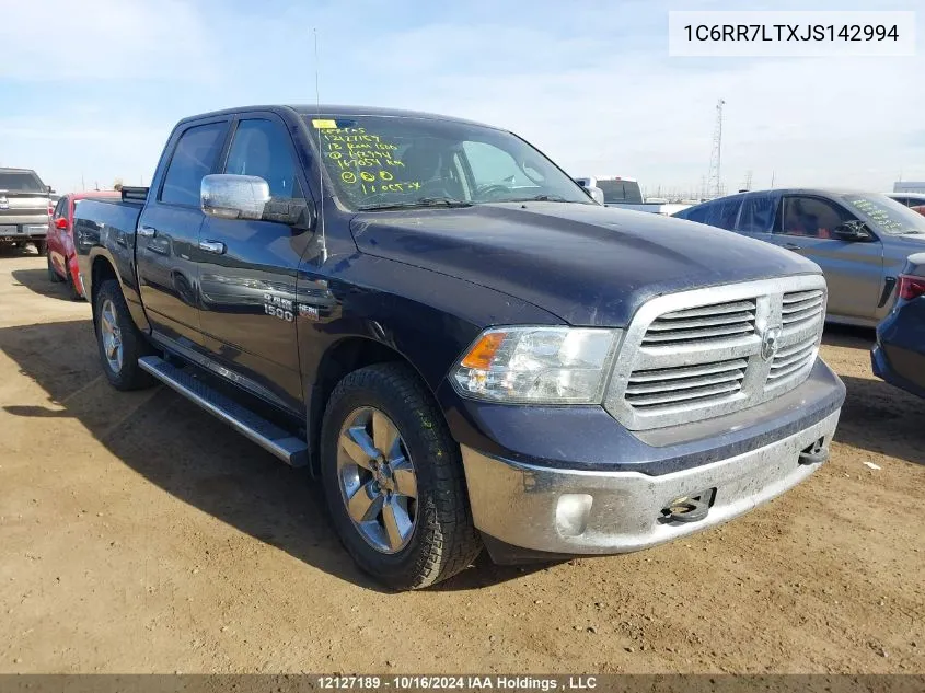 2018 Ram 1500 Slt VIN: 1C6RR7LTXJS142994 Lot: 12127189