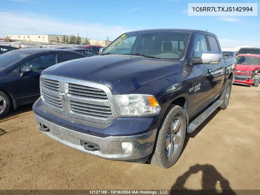 2018 Ram 1500 Slt VIN: 1C6RR7LTXJS142994 Lot: 12127189