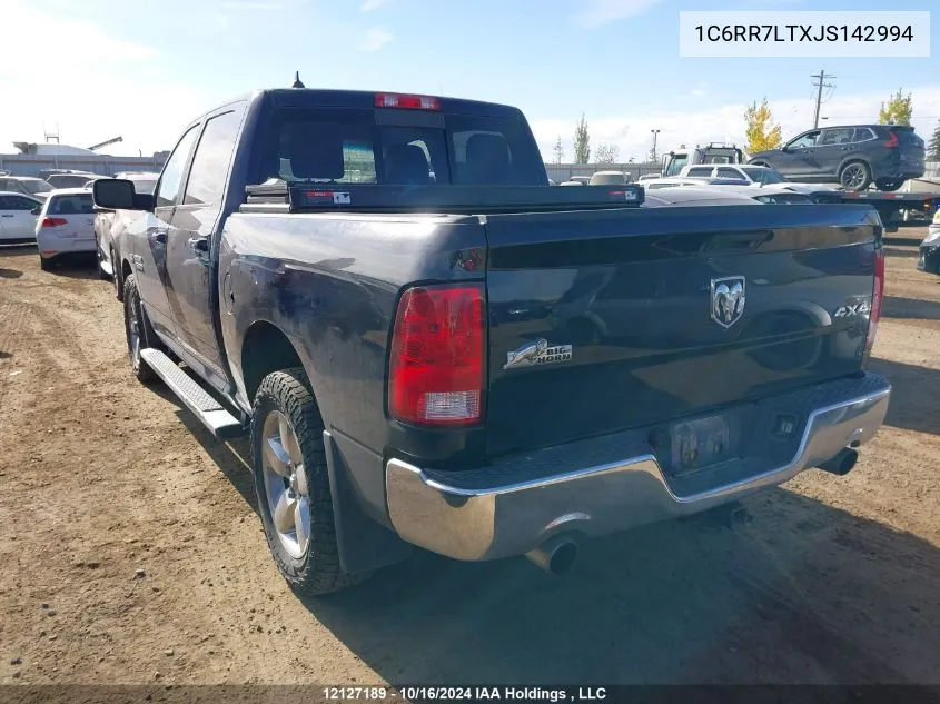 2018 Ram 1500 Slt VIN: 1C6RR7LTXJS142994 Lot: 12127189