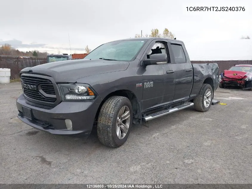 2018 Ram 1500 Sport VIN: 1C6RR7HT2JS240376 Lot: 12136803