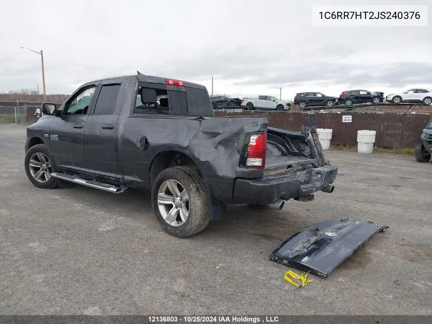 2018 Ram 1500 Sport VIN: 1C6RR7HT2JS240376 Lot: 12136803