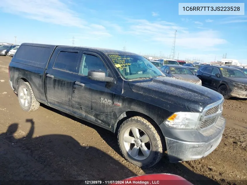 2018 Ram 1500 Slt VIN: 1C6RR7TT3JS223528 Lot: 12138979