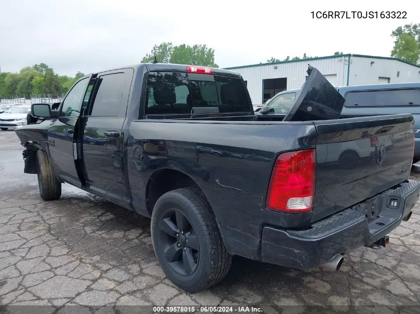 1C6RR7LT0JS163322 2018 Ram 1500 Big Horn 4X4 5'7 Box