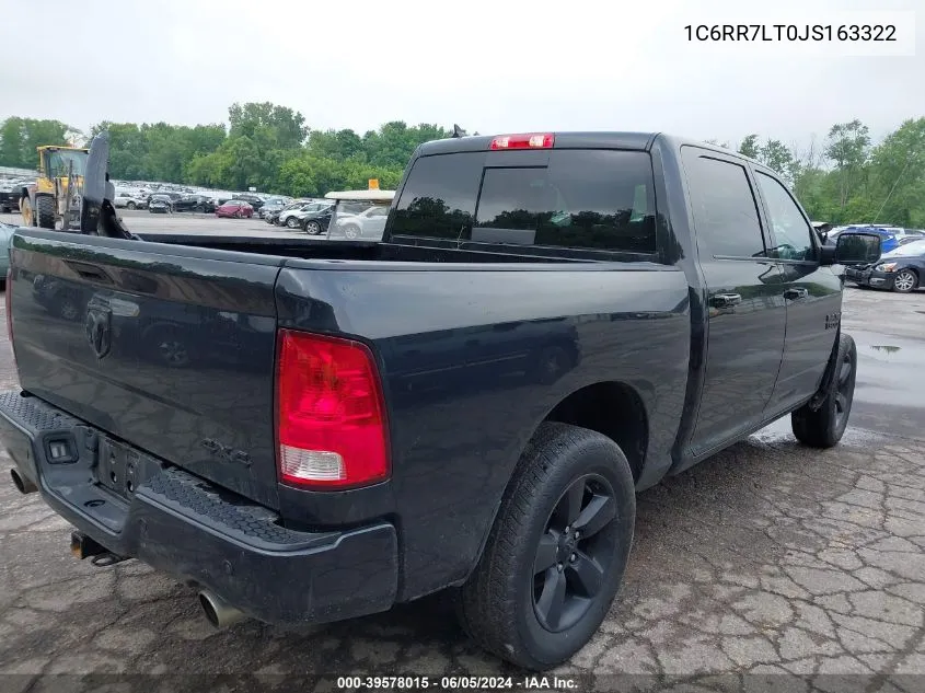 1C6RR7LT0JS163322 2018 Ram 1500 Big Horn 4X4 5'7 Box