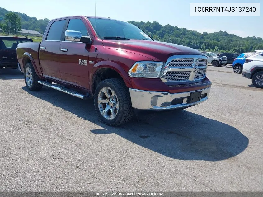 2018 Ram 1500 Laramie 4X4 5'7 Box VIN: 1C6RR7NT4JS137240 Lot: 39669504