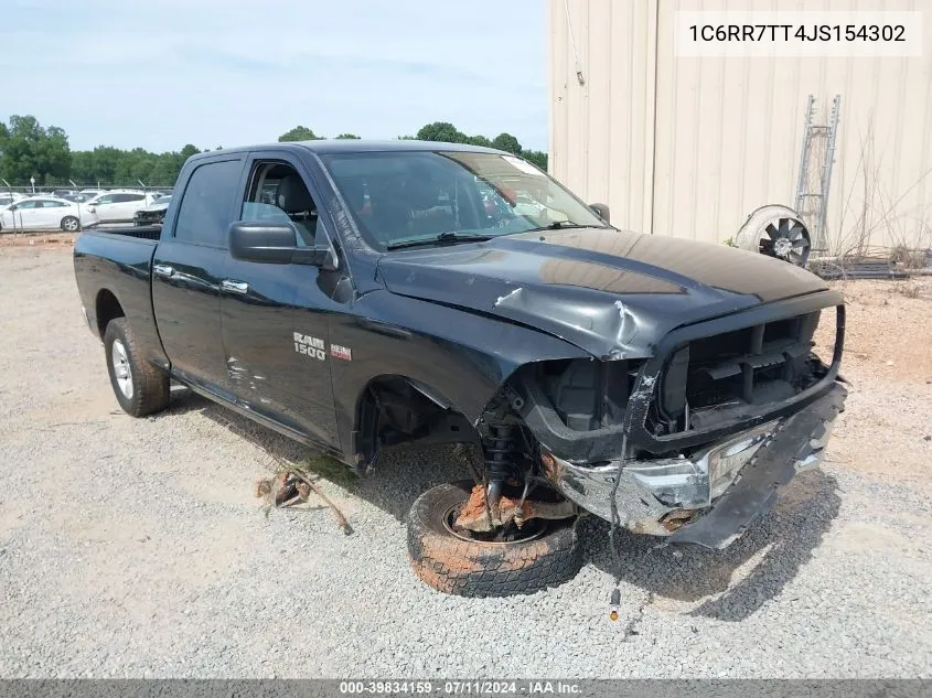 2018 Ram 1500 Slt 4X4 6'4 Box VIN: 1C6RR7TT4JS154302 Lot: 39834159