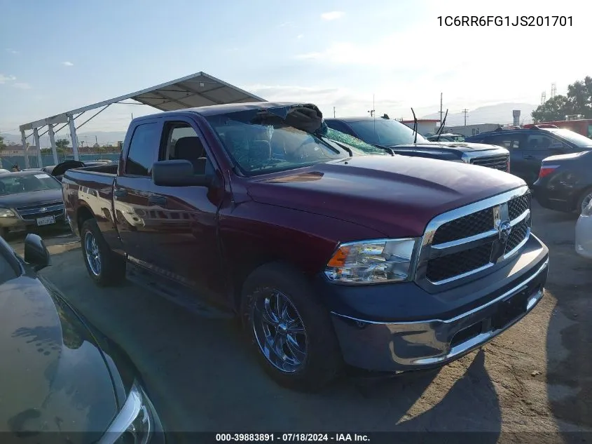 1C6RR6FG1JS201701 2018 Ram 1500 Tradesman Quad Cab 4X2 6'4 Box