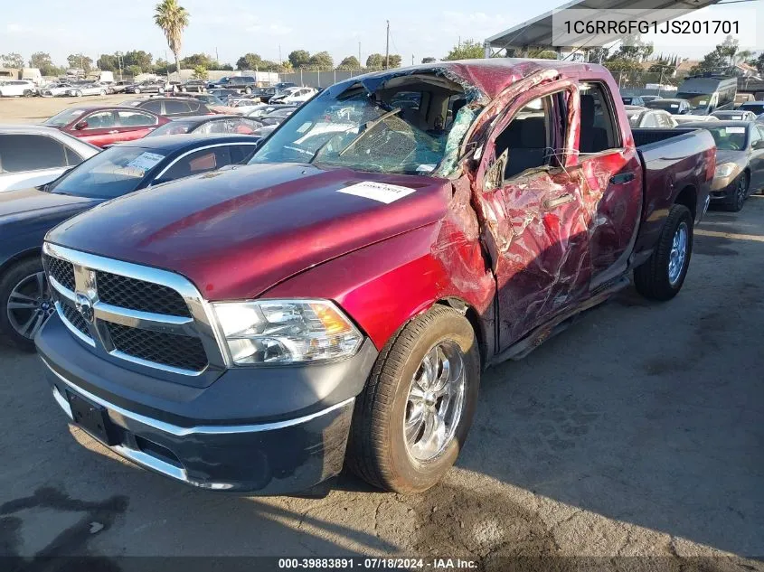 1C6RR6FG1JS201701 2018 Ram 1500 Tradesman Quad Cab 4X2 6'4 Box