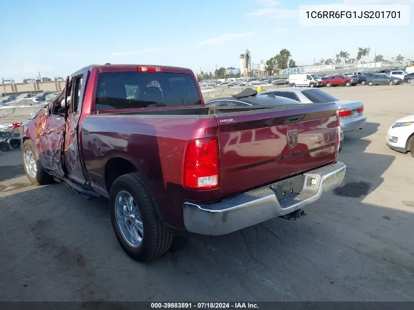 1C6RR6FG1JS201701 2018 Ram 1500 Tradesman Quad Cab 4X2 6'4 Box