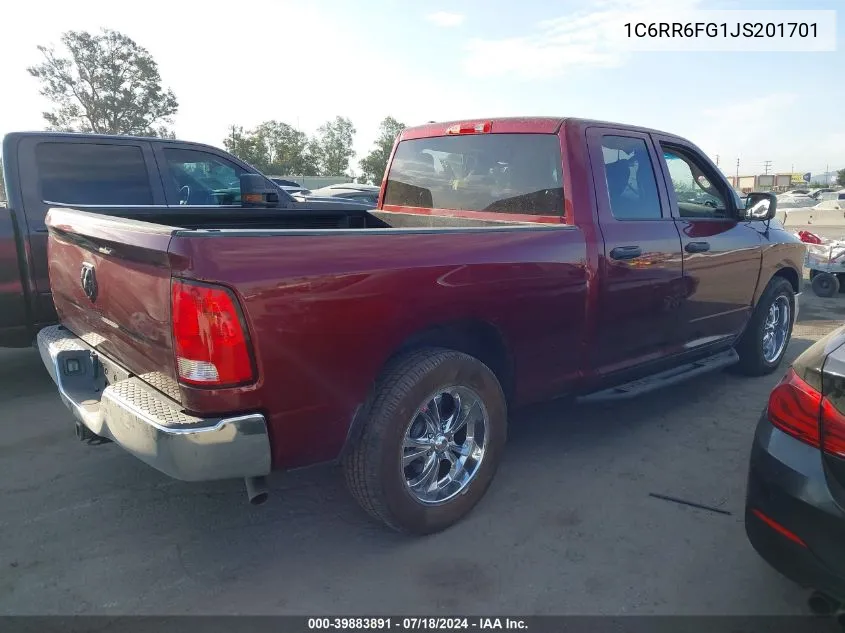 1C6RR6FG1JS201701 2018 Ram 1500 Tradesman Quad Cab 4X2 6'4 Box