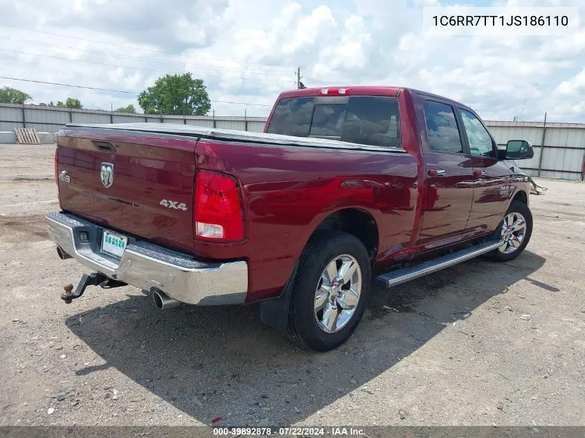 1C6RR7TT1JS186110 2018 Ram 1500 Big Horn 4X4 6'4 Box