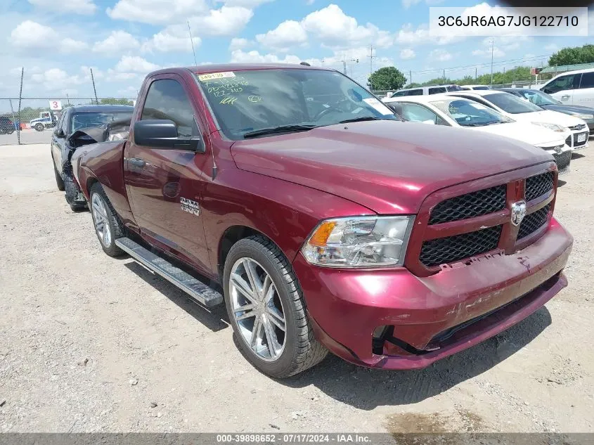 2018 Ram 1500 VIN: 3C6JR6AG7JG122710 Lot: 39898652