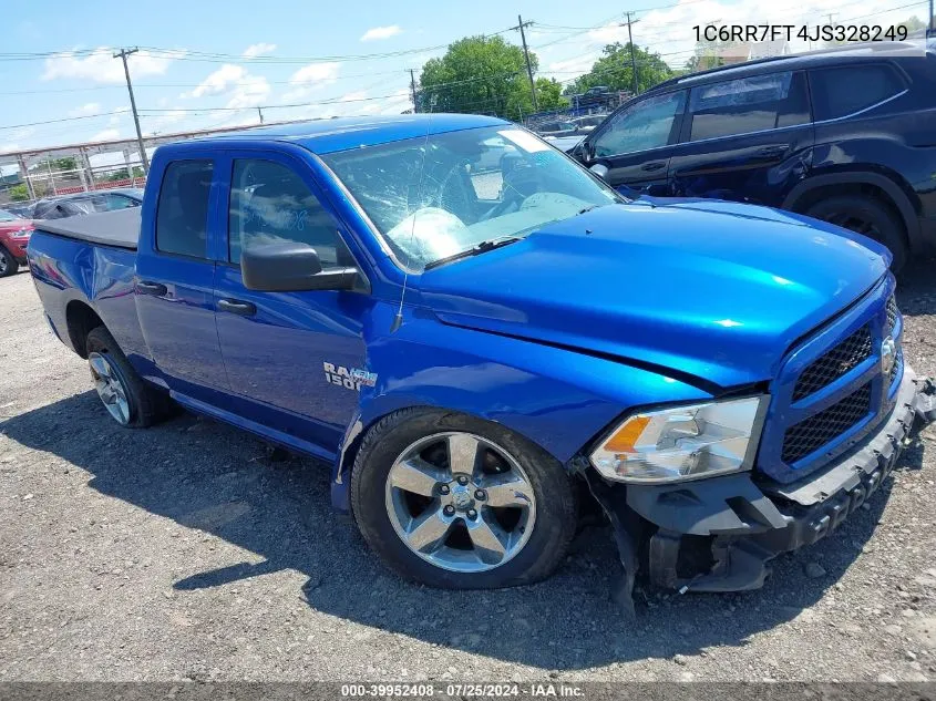 2018 Ram 1500 Express Quad Cab 4X4 6'4 Box VIN: 1C6RR7FT4JS328249 Lot: 39952408