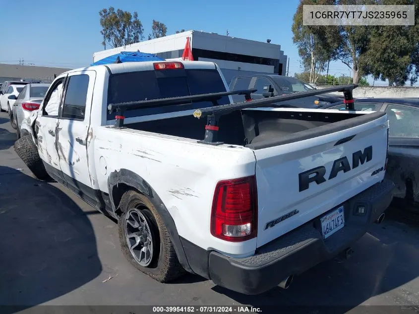 2018 Ram 1500 Rebel 4X4 5'7 Box VIN: 1C6RR7YT7JS235965 Lot: 39954152