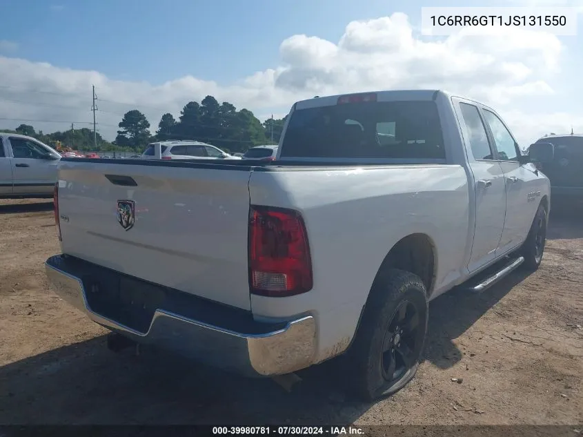 1C6RR6GT1JS131550 2018 Ram 1500 Slt Quad Cab 4X2 6'4 Box