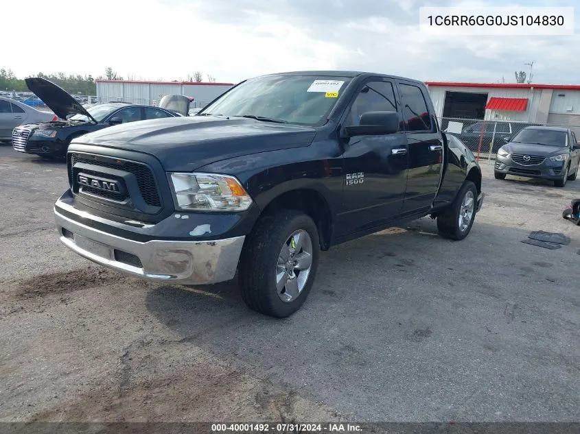 1C6RR6GG0JS104830 2018 Ram 1500 Slt Quad Cab 4X2 6'4 Box