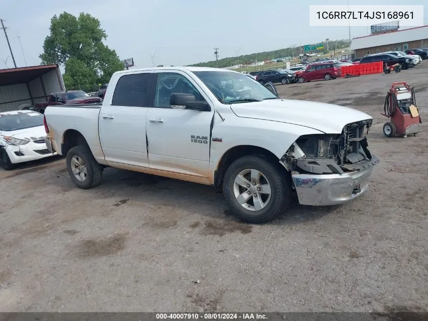 2018 Ram 1500 Slt VIN: 1C6RR7LT4JS168961 Lot: 40007910