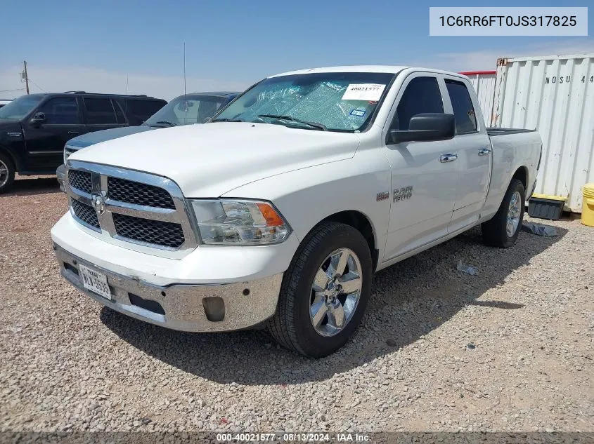 2018 Ram 1500 Tradesman Quad Cab 4X2 6'4 Box VIN: 1C6RR6FT0JS317825 Lot: 40021577