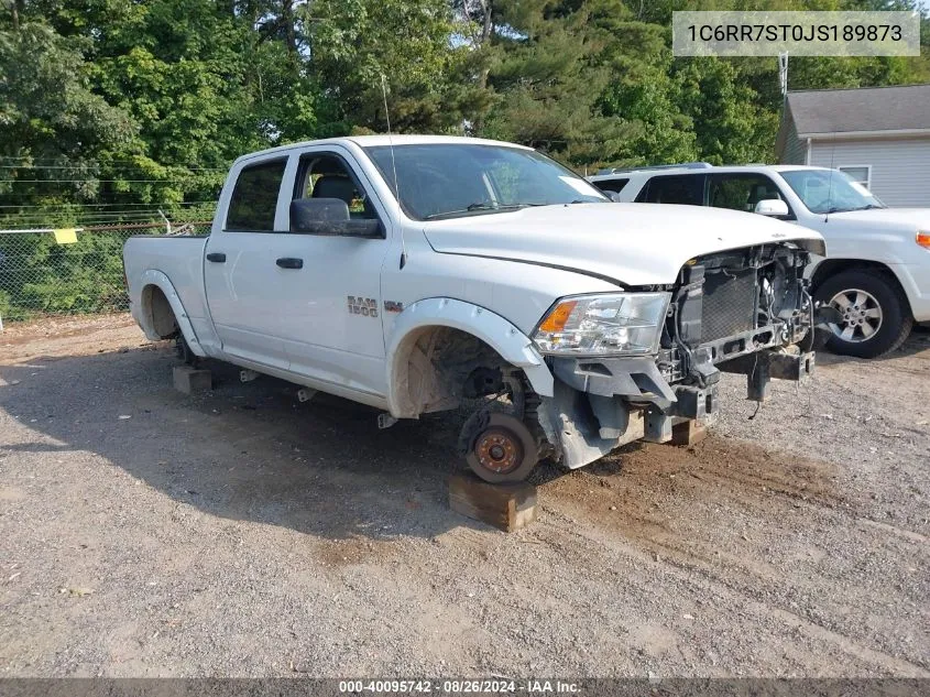 2018 Ram 1500 Tradesman 4X4 6'4 Box VIN: 1C6RR7ST0JS189873 Lot: 40095742