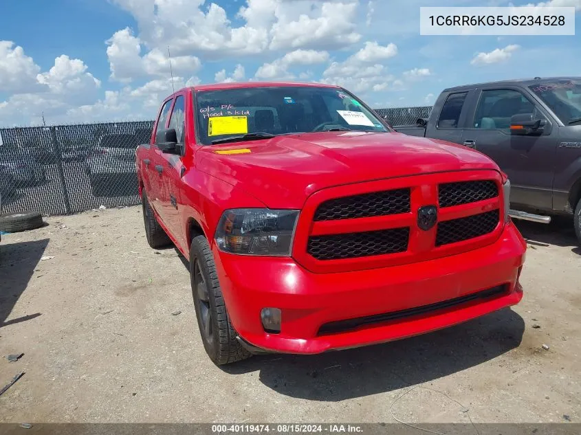 2018 Ram 1500 Express 4X2 5'7 Box VIN: 1C6RR6KG5JS234528 Lot: 40119474