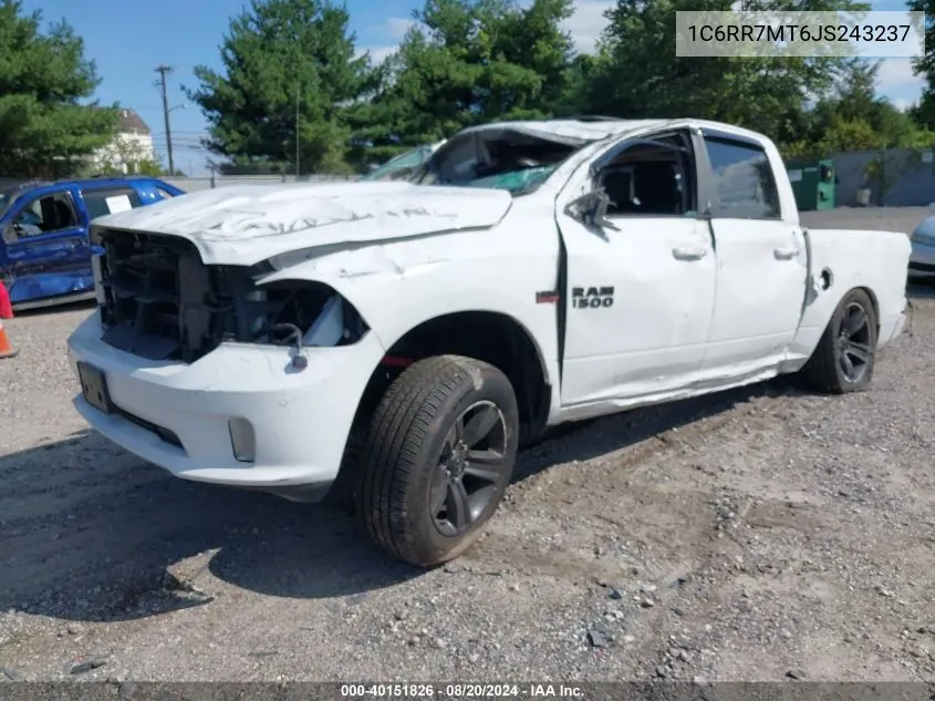 2018 Ram 1500 Sport VIN: 1C6RR7MT6JS243237 Lot: 40151826