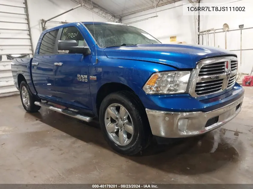 2018 Ram 1500 Big Horn 4X4 5'7 Box VIN: 1C6RR7LT8JS111002 Lot: 40179201