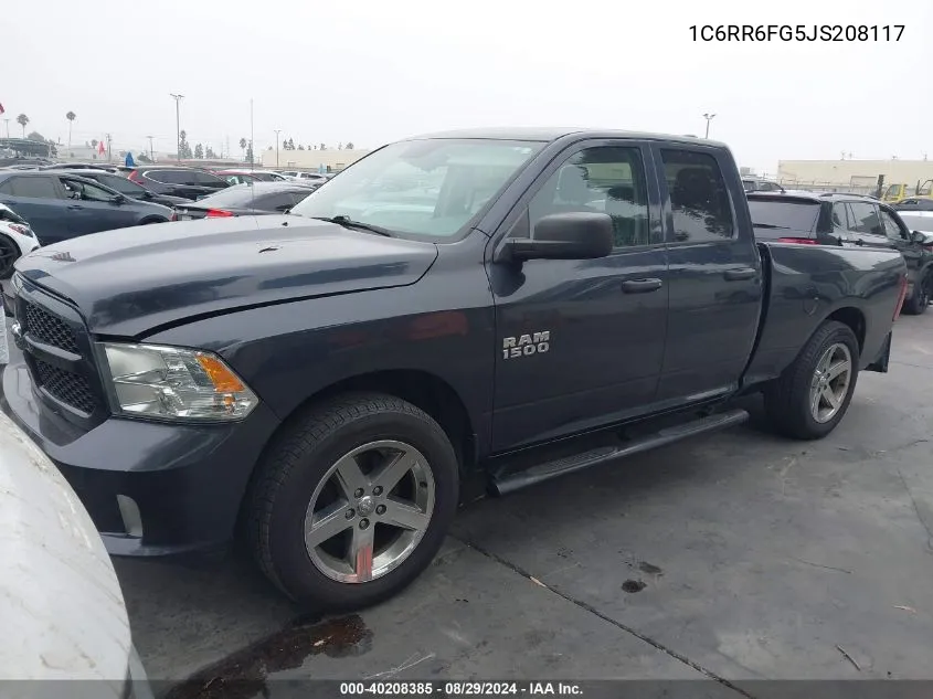 2018 Ram 1500 Express Quad Cab 4X2 6'4 Box VIN: 1C6RR6FG5JS208117 Lot: 40208385