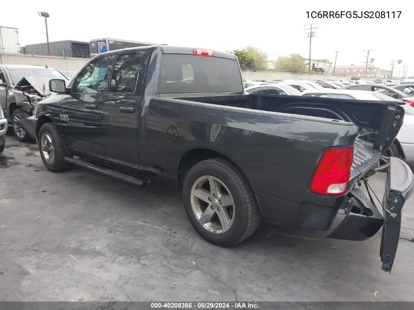 2018 Ram 1500 Express Quad Cab 4X2 6'4 Box VIN: 1C6RR6FG5JS208117 Lot: 40208385