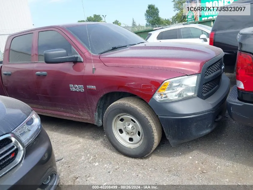 2018 Ram 1500 Tradesman 4X4 5'7 Box VIN: 1C6RR7KT7JS323097 Lot: 40208499