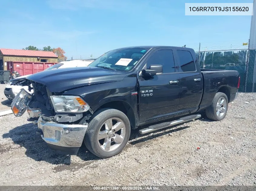 2018 Ram 1500 Big Horn Quad Cab 4X4 6'4 Box VIN: 1C6RR7GT9JS155620 Lot: 40211368