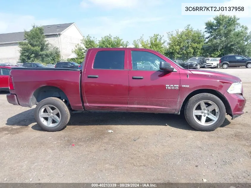 3C6RR7KT2JG137958 2018 Ram 1500 Express 4X4 5'7 Box