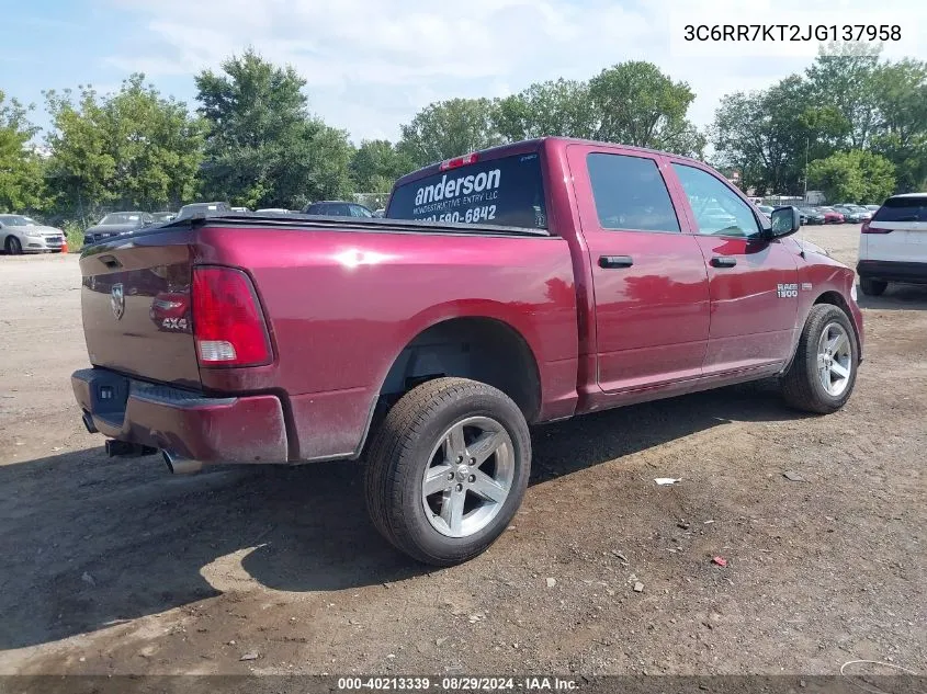 3C6RR7KT2JG137958 2018 Ram 1500 Express 4X4 5'7 Box