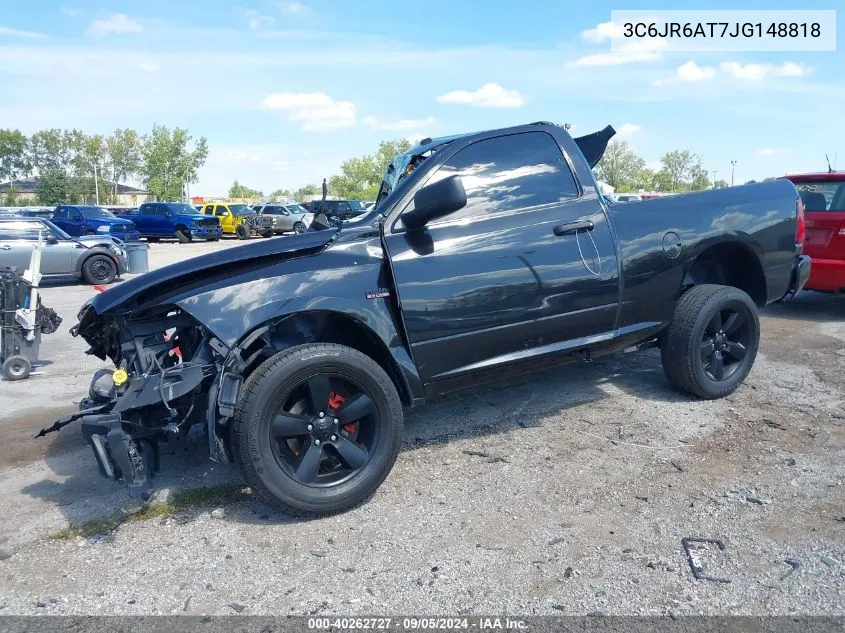 2018 Ram 1500 St VIN: 3C6JR6AT7JG148818 Lot: 40262727