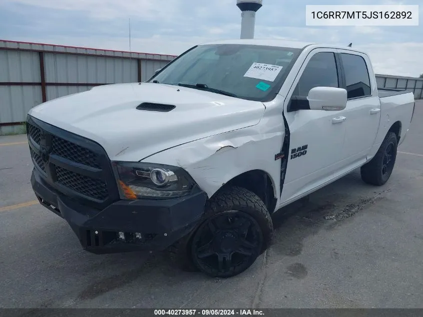 2018 Ram 1500 Sport VIN: 1C6RR7MT5JS162892 Lot: 40273957