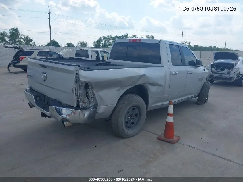 1C6RR6GT0JS100726 2018 Ram 1500 Lone Star Quad Cab 4X2 6'4 Box