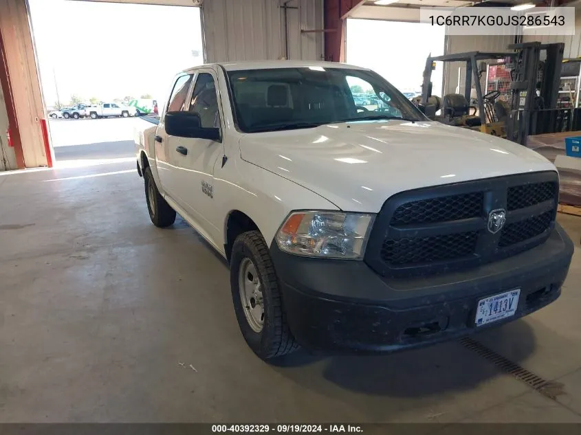 2018 Ram 1500 St VIN: 1C6RR7KG0JS286543 Lot: 40672469