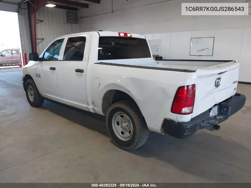 2018 Ram 1500 St VIN: 1C6RR7KG0JS286543 Lot: 40672469