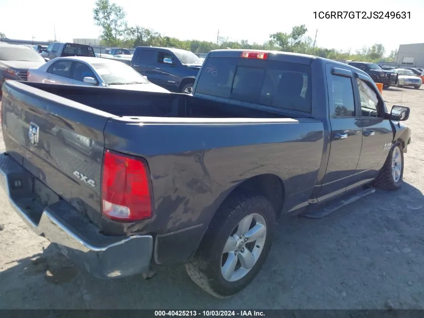 2018 Ram 1500 Slt VIN: 1C6RR7GT2JS249631 Lot: 40425213