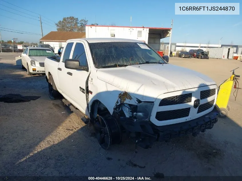 2018 Ram 1500 Express Quad Cab 4X2 6'4 Box VIN: 1C6RR6FT1JS244870 Lot: 40446628