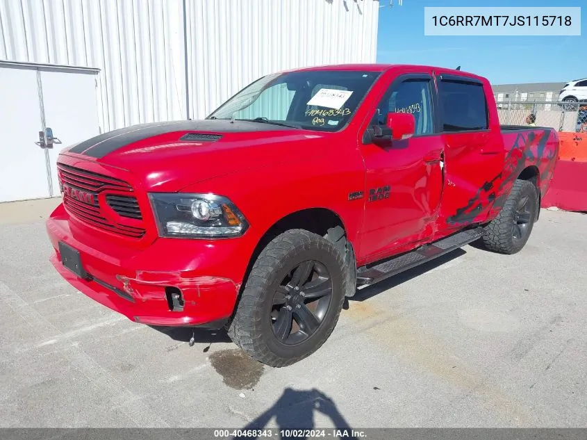 2018 Ram 1500 Sport VIN: 1C6RR7MT7JS115718 Lot: 40468343