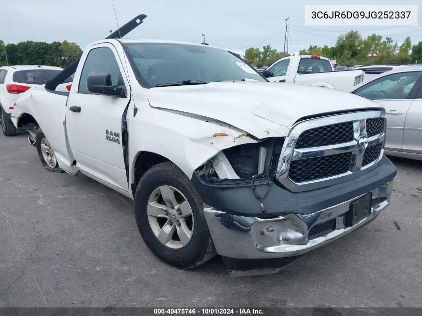 2018 Ram 1500 Tradesman Regular Cab 4X2 8' Box VIN: 3C6JR6DG9JG252337 Lot: 40475746