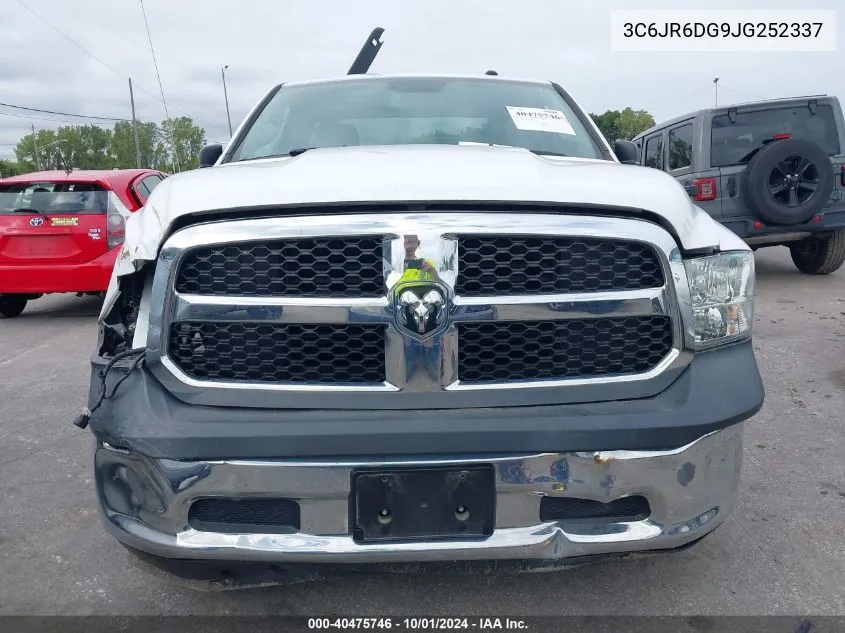 2018 Ram 1500 Tradesman Regular Cab 4X2 8' Box VIN: 3C6JR6DG9JG252337 Lot: 40475746