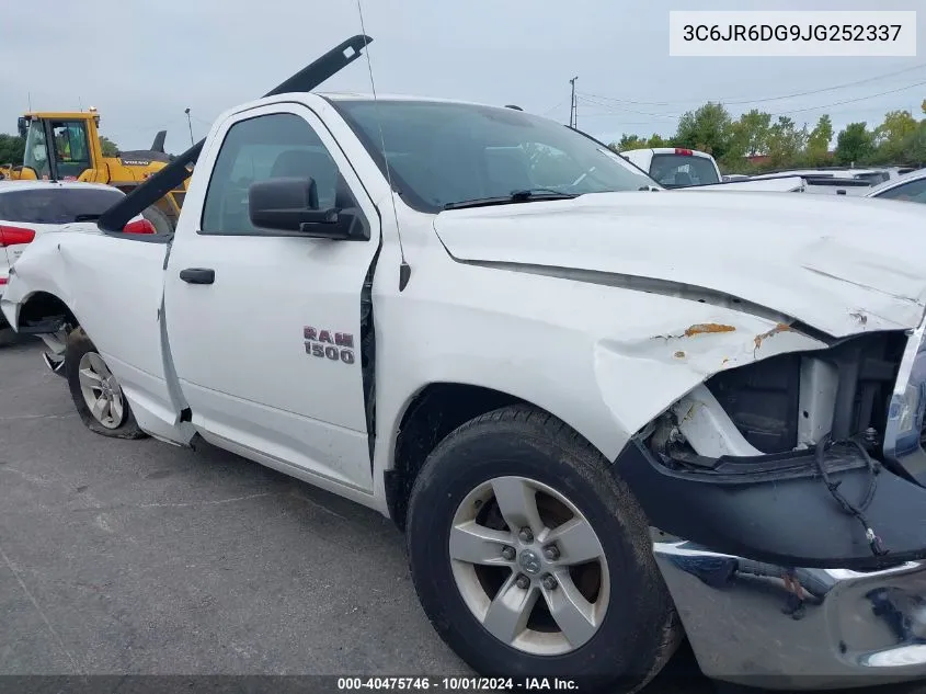 2018 Ram 1500 Tradesman Regular Cab 4X2 8' Box VIN: 3C6JR6DG9JG252337 Lot: 40475746