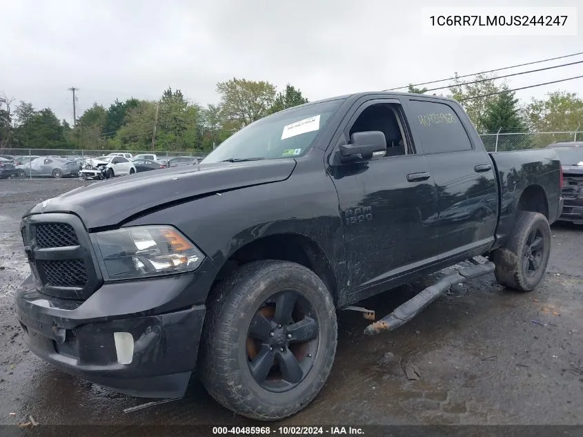 2018 Ram 1500 Big Horn 4X4 5'7 Box VIN: 1C6RR7LM0JS244247 Lot: 40485968