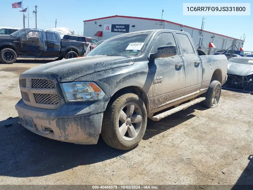 2018 Ram 1500 Tradesman 4X4 6'4 Box VIN: 1C6RR7FG9JS331800 Lot: 40488079