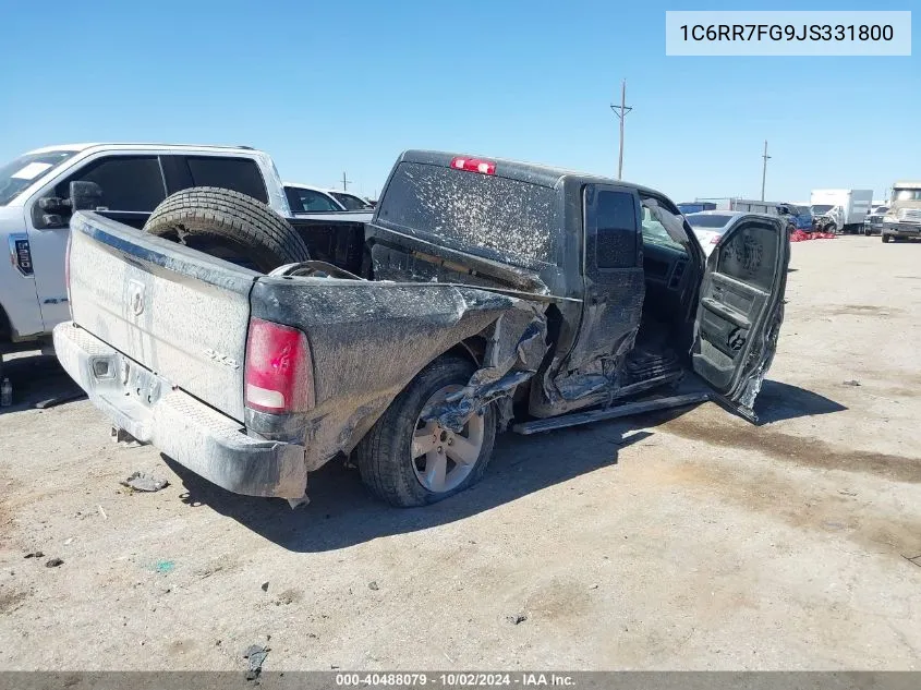 2018 Ram 1500 Tradesman 4X4 6'4 Box VIN: 1C6RR7FG9JS331800 Lot: 40488079